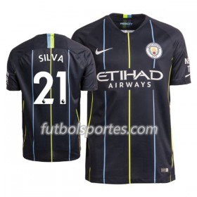 Camisetas Manchester City David Silva 21 Segunda Equipacion 2018/2019